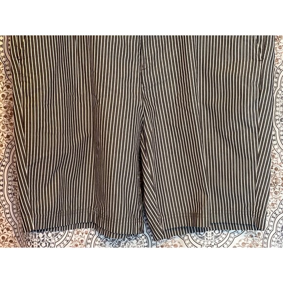 Izod Blue Gray Striped Mens Golf Shorts Size 40 Cotton Blend - Picture 5 of 10